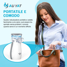 Carica l&#39;immagine nel visualizzatore di Gallery, Aerosol Portatile Silenzioso, AU YAT Macchina Aerosol Adulti, USB-C Ricaricabile Aerosol Portatile con 2 Maschere e Boccaglio, 2 Modalità Regolabili, Aerosol Ultrasuoni per Viaggi e Uso Domestico