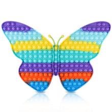 Carica l'immagine nel visualizzatore di Gallery, VOFOLEN Grande Push Bubble Sensory Fidget Giocattoli, Gigante Pop Push Gigantesco Antistress, Grande Farfalla Viola Arcobaleno Estrusione Bolla Giocattoli Sensoriali Educativi Estrusione per Bambini