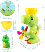 Carica l'immagine nel visualizzatore di Gallery, BeebeeRun Baby Bath Toy Giocattolo da Bagno di Dinosauro con Dino Bath Libro Fontana di Dinosauro Giocattolo da Bagno Gioco per Bambini Bambini Ragazzi Ragazze 1 2 3 4 Anni
