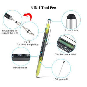 Leenou 3pcs Penna Multifunzione, 6 IN 1 Utensili Fai Da Te, 2019 giallo - Ilgrandebazar