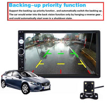 Carica l&#39;immagine nel visualizzatore di Gallery, CAMECHO 7010B Bluetooth Autoradio 2 DIN 7 Pollici 17.8 x 10 x 6.3 cm, nero - Ilgrandebazar