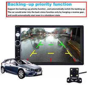 CAMECHO 7010B Bluetooth Autoradio 2 DIN 7 Pollici 17.8 x 10 x 6.3 cm, nero - Ilgrandebazar