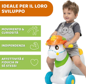Chicco Baby Rodeo Cavallo a Dondolo, Gioco Interattivo Cavalcabile, da 1 Anno