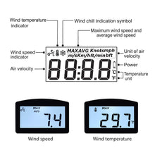 Carica l&#39;immagine nel visualizzatore di Gallery, Proster LCD Anemometro Digitale Impermeabile Misuratore del Vento Red - Ilgrandebazar