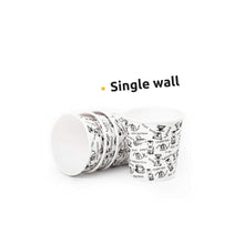 Carica l&#39;immagine nel visualizzatore di Gallery, 140 Bicchieri Carta Espresso To Go 110 ml Con Bastoncini Per Mescolare In 140 - Ilgrandebazar