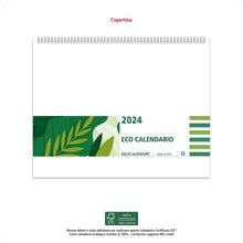 Carica l&#39;immagine nel visualizzatore di Gallery, Calendario da Tavolo 2024 con Feste Settimane Lune e Santi con Numeri Grandi - Calendario 2024 da scrivania - Calendario ECOLOGICO 100% Certificato FSC® - 1 PZ