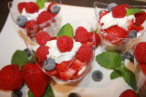 Coppette da dessert usa e getta 113 ml, dall'elegante forma squadrata;... - Ilgrandebazar