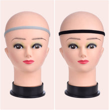 Carica l&#39;immagine nel visualizzatore di Gallery, 4 Pezzi Spesse Fasce Elastico Non Scivolo Fasce per Capelli da Sport per Donne e Uomini, Nero e Grigio