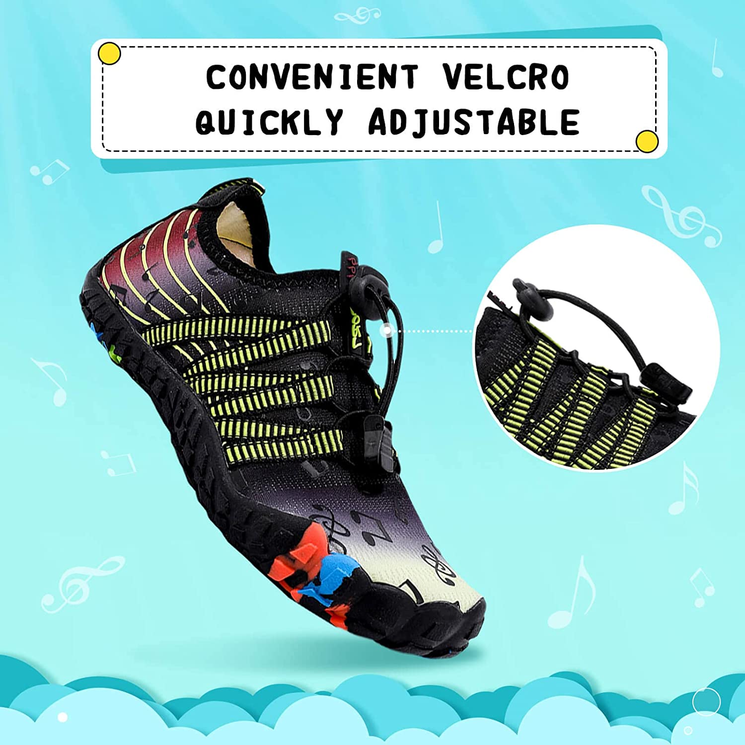 Scarpe Da Acqua Per Bambini - Antiscivolo, Asciugatura Rapida Per Mare, Piscina E Sport Acquatici - Foto 5
