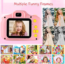 Carica l'immagine nel visualizzatore di Gallery, Fotocamera per Bambini Fotocamera Digitale Portatile con Scheda SD 32 GB TF Card HD da 2 Pollici 1080P Mini Ricaricabile Videocamera per Giocattoli Regalo Ragazzi Ragazze da 3 a 12 Anni (Rosa)