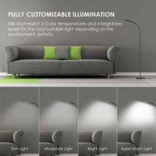 Carica l&#39;immagine nel visualizzatore di Gallery, Lampada da Pavimento a Stelo in LED, Paralume Classico Semplice Black - Ilgrandebazar