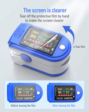 Carica l&#39;immagine nel visualizzatore di Gallery, Ossimetro da Dito,Pulsossimetro da Dito Professionale, Sensore Digitale di Ossigeno Nel Sangue e Pulsazioni, con Allarme SPO2, per Uso Domestico, Fitness e Sport Estrem (Blu)