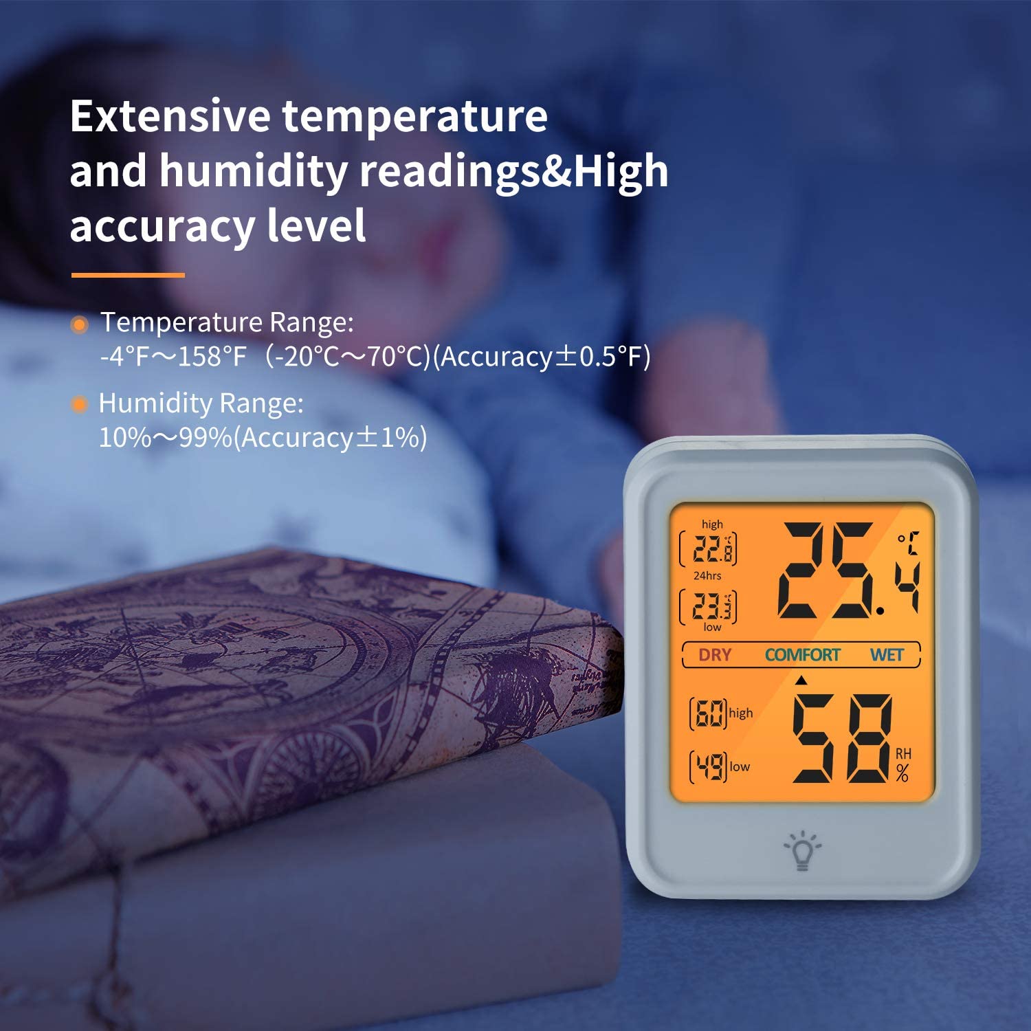 Termometro ambientale per termometro domestico igrometro digitale