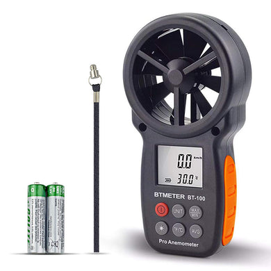 BTMETER Anemometro Digitale Misuratore di BT-100(Handheld Anemometer) - Ilgrandebazar