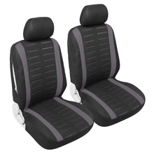 Carica l&#39;immagine nel visualizzatore di Gallery, Upgrade4cars Coprisedili Auto Universale, B1 Nero Grigio - Anteriore - Ilgrandebazar