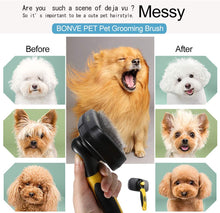 Carica l&#39;immagine nel visualizzatore di Gallery, Spazzola Autopulente per Cani Gatti, Rimuovere i Peli Superflui con Denti Flessibili in Acciaio Inossidabile