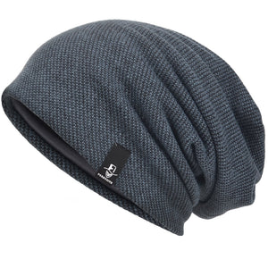 VECRY Uomo Berretti in Maglia Cappellini Skull Cotton Slouch Beanie...