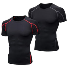Carica l&#39;immagine nel visualizzatore di Gallery, Niksa 2 Pezzi Fitness T-Shirt Maglia Manica Lunga Compressione Uomo Maniche... - Ilgrandebazar