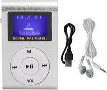 Carica l'immagine nel visualizzatore di Gallery, Mini Lettore Musicale MP3 Hi-Fi Portatile con Suono Senza Perdita con Slot di Memoria e Batteria a Lunga Durata per Esterni, Cuffie Incluse, Supporto Fino a 32 GB, Nero/Bianco(Argento)