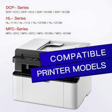 Carica l'immagine nel visualizzatore di Gallery, GPC Image Compatibili Cartucce di Toner Sostituzione per Brother TN1050 TN-1050 per DCP-1510 DCP-1512 DCP-1612W DCP-1610W HL-1210W HL-1110 HL-1112 MFC-1810 MFC-1910W HL-1212W (Nero, 3-Pack)