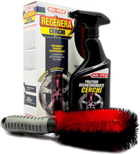 Carica l&#39;immagine nel visualizzatore di Gallery, Mafra, Kit Regénera Cerchi, Trattamento Completo Pulente e Decontaminante, Composto da Detergente Spray 500ml + Spazzola Speciale