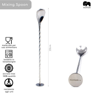 doomade Shaker Cocktail Set - Barman Kit con Cobbler 720ml, Jigger, Mixing Spoon, Cannucce e Ricette