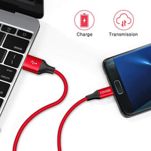 Carica l&#39;immagine nel visualizzatore di Gallery, RAVIAD Cavo Micro USB [4 Pezzi:0.3m,1m,2m,3m] 0.3m 1m 2m 3m, Rosso - Ilgrandebazar