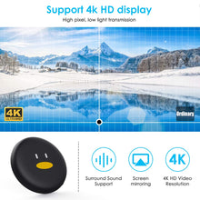 Carica l&#39;immagine nel visualizzatore di Gallery, Chromecast, WiFi Display Dongle 4K 1080P HDMI 5G/2.4G Mini nero - Ilgrandebazar