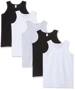 Fruit of the Loom 5-Pack Athletic Mens Canotta, Blu (Royal Blue), Large... - Ilgrandebazar