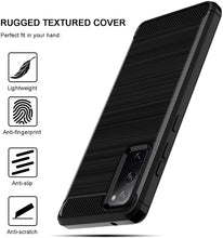 Carica l'immagine nel visualizzatore di Gallery, LK Custodia per Samsung Galaxy S20 Fe 4G/5G-2 Pack Vetro Temperato Screen Protector, [Anti-Impronta Digitale] Protettiva Flessibile Soft TPU Spazzolato Case Cover per Samsung Galaxy S20 Fe- Nero