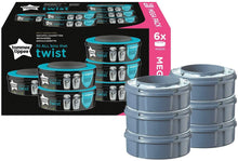Carica l&#39;immagine nel visualizzatore di Gallery, Tommee Tippee Ricariche Sangenic TEC per Sistema Avanzato di Smaltimento Pannolini Twist and Click, 6 Pezzi (compatibile con i contenitori Sangenic TEC e Twist and Click)