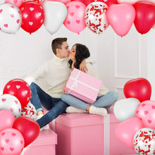 Carica l&#39;immagine nel visualizzatore di Gallery, Gejoy 35 Pezzi Palloncini San Valentino a Cuore Lattice e...