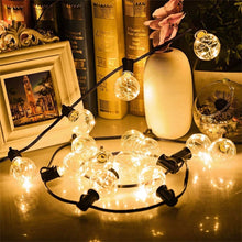 Carica l&#39;immagine nel visualizzatore di Gallery, Catena Luminosa Esterno G40 LED, GlobaLink IP65 Catene Luminose per Esterni 11.7M 30+3 G40 Lampadine LED, Luci da Esterno Decorative per Natale Nozze Matrimonio Casa Giardino Feste Estern-Bianco Caldo