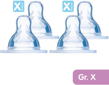 Carica l'immagine nel visualizzatore di Gallery, MAM 99964100 - Set di 4 tettarelle, misura X – Istruzioni in lingua straniera