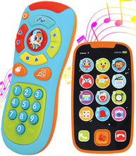 Carica l'immagine nel visualizzatore di Gallery, JOYIN Pacchetto Telefono e Telecomando per l'apprendimento con Musica, Divertimento, Giocattoli per Smartphone per Neonati, Bambini, Ragazzi o Ragazze, Regali di Compleanno, Regali di Calza Natalizia