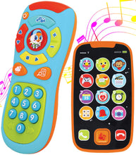 Carica l'immagine nel visualizzatore di Gallery, JOYIN Pacchetto Telefono e Telecomando per l'apprendimento con Musica, Divertimento, Giocattoli per Smartphone per Neonati, Bambini, Ragazzi o Ragazze, Regali di Compleanno, Regali di Calza Natalizia