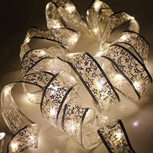 Carica l'immagine nel visualizzatore di Gallery, Stringa fata Luci Led, Catene Luminose, Ribbow Strisce Luci Led, 40 Led 13FT/ 4M, Filo di Rame, Illuminazione Balcone per Decorazioni Albero di Natale Feste Matrimoni Vacanze Interno ed, Bianco Caldo