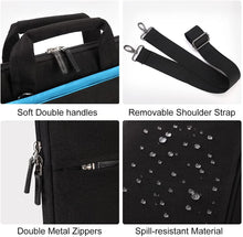 Carica l&#39;immagine nel visualizzatore di Gallery, DOMISO 15.6 Pollici Borsa a Tracolla per Laptop Impermeabile Cartella Borsa Porta PC con Manico per 15.6&quot; Lenovo Yoga Chromebook/ThinkPad T580/Asus ROG Zephyrus GX501/HP Pavilion 15/Acer Swift 3,Nero 15.6 Pollici Nero