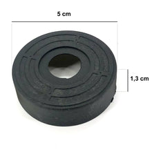 Carica l'immagine nel visualizzatore di Gallery, Cortassa - Set 4 Piedi per Rete a Doghe Gambe Letto Universali in Acciaio Resistente con Gomma Anti Graffio e Anti Scivolo (31 cm)