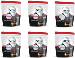 Kimbo Capsule di Caffè Espresso Napoli, Kimbo UNO System, 6 Pacchi da 16 Capsule (Totale 96 Capsule)