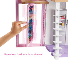Carica l&#39;immagine nel visualizzatore di Gallery, Barbie - Casa di Malibu - Casa di Barbie Malibu - Playset Trasformabile con Plug-and-Play - Oltre 25 Accessori - 60 Cm - Regalo per Bambini da 3+ Anni, FXG57