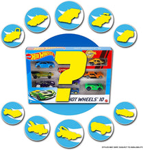 Carica l&#39;immagine nel visualizzatore di Gallery, Hot Wheels-54886 Set Macchinine da 10 Veicoli in Scala 1:64, con Decorazioni Mozzafiato, da Collezionare, Single, 54886 10 Veicoli Single