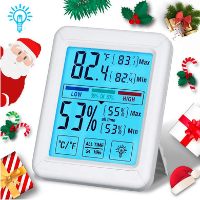 Tvird Termometro Igrometro, Digitale Grande LCD 5 Pollici, Bianco - Ilgrandebazar