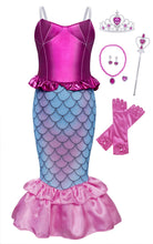 Carica l&#39;immagine nel visualizzatore di Gallery, AmzBarley Il Costume della Sirenetta Ariel Vestito vestirsi Ragazze Bambine... - Ilgrandebazar