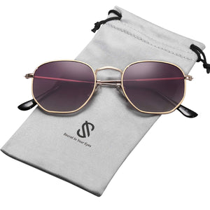 SOJOS Retro Vintage Specchio Polarizzate Lenti Poligono Protezione UV... - Ilgrandebazar