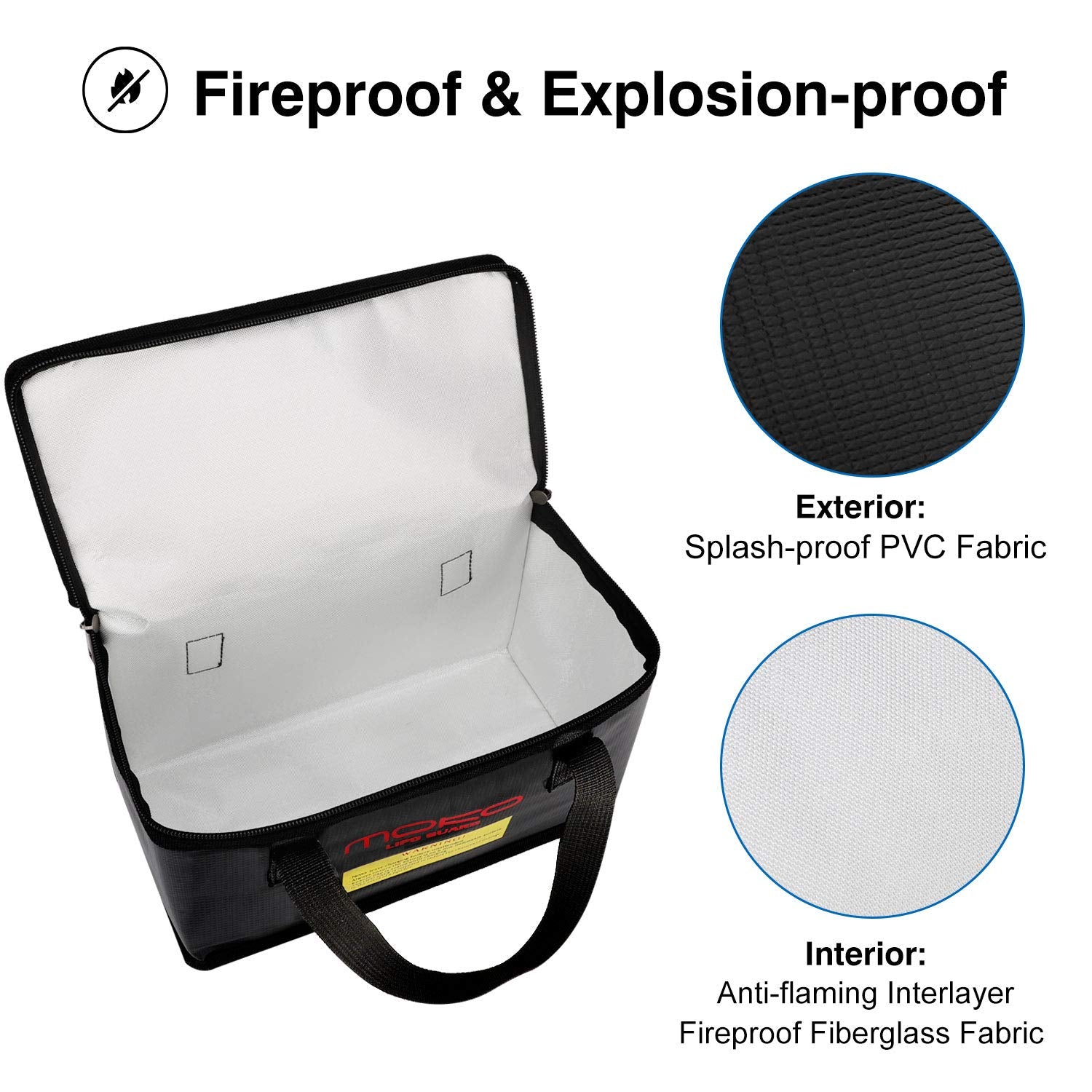 Borsa Sicurezza Per Batterie Lipo - Antideflagrante E Ignifuga Per Drone E Power Bank - Foto 8