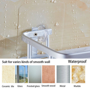 Mensole Bagno Senza Foratura, 12.4 x 5.51 x 14.17 cm (LxWxH), Rettangolo - Ilgrandebazar