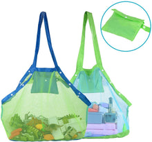 Carica l'immagine nel visualizzatore di Gallery, Abree Extra Large Family Maglia Spiaggia Borsa Tote Zaino Giocattoli Asciugamani Sabbia Lontano (2pcs)
