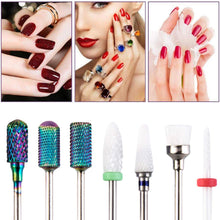 Carica l'immagine nel visualizzatore di Gallery, Set di Punte per Unghie, H/E 7 Pcs Fresa Unghi, Professionale Nail... - Ilgrandebazar