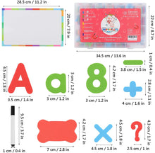 Carica l'immagine nel visualizzatore di Gallery, Herefun Lettere e Numeri per Bambini, 212Pcs Kit di Lettere, Gioco di Apprendimento Alfabeto Giocattoli Educativi per Bambini, Lettere in Schiuma per Bambini